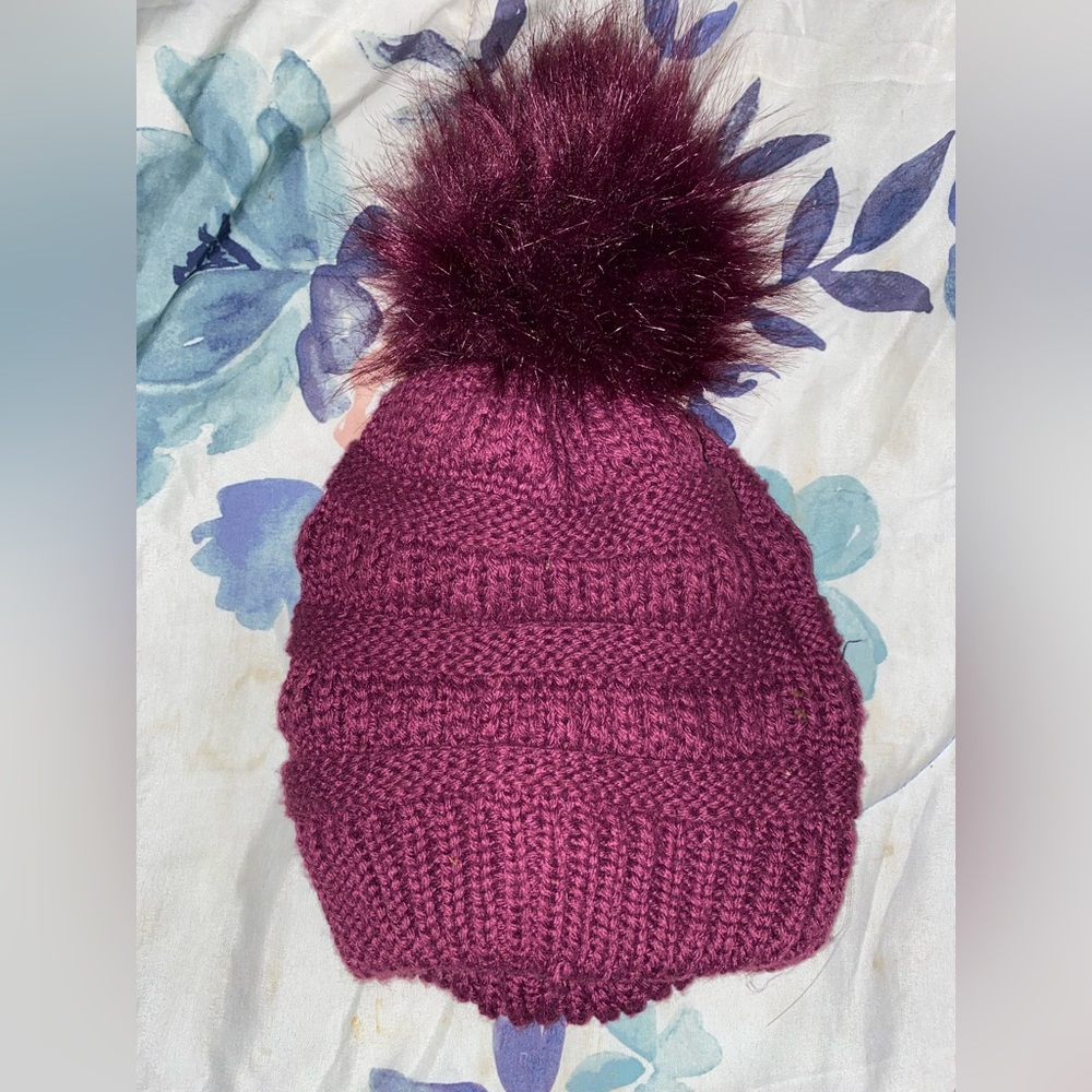 Purple Beanie Cap